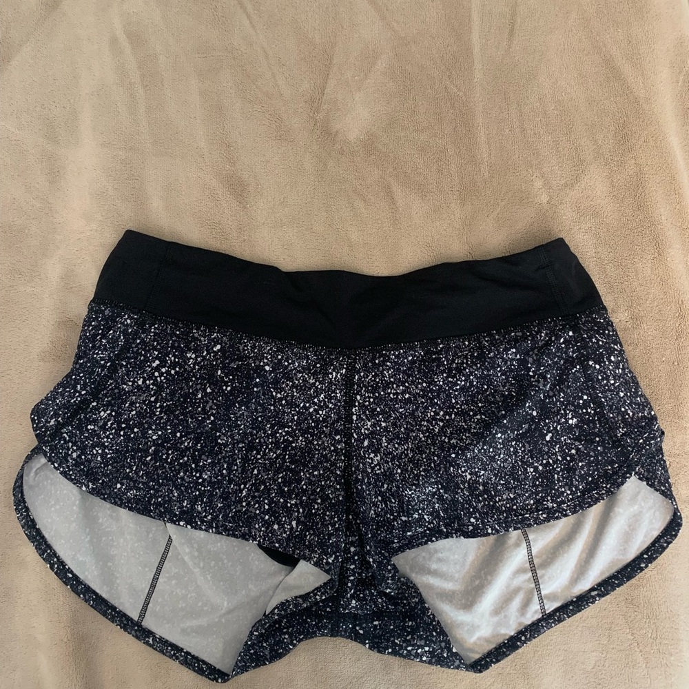 lululemon athletica Black and White Athletic Shorts